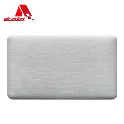 China Modern brushed metallic aluminum composite panel pvdf coated ACP sheet for exterior wall cladding construction renovation ACM 6mm 4mm for sale