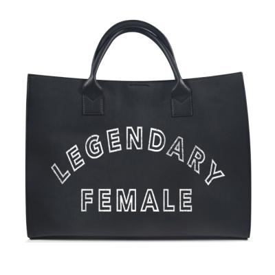 China 2021 High Quality Designers Luxury Handbags China Letter I Speak Fluid Italian Tote Bag for sale