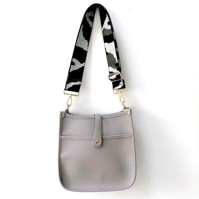 China 2020 New Popular High Quality Ladies Vintage Gray Color PU Cross - Body Bag High Quality PU Shoulder Bag With Free Matching Straps for sale