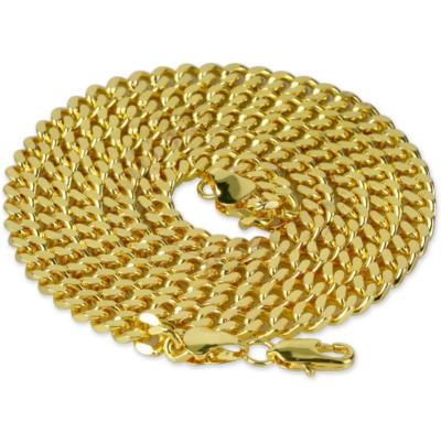 China Accept Custom 3mm Hip Hop 316L Stainless Steel Box Chain Cuban Link Necklace Gold Plated Franco Chain Twist Rope Chains for sale