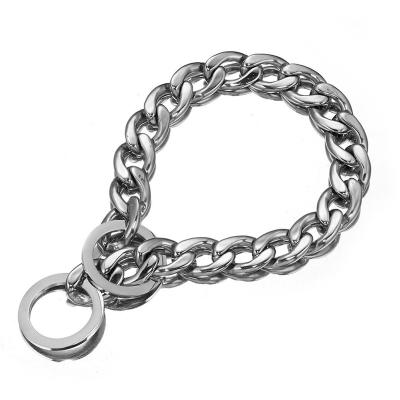 China 15MM/19MM High Quality Chained Dog Collar Stainless Steel Pet Supplies Collar Pull Rope Set for sale