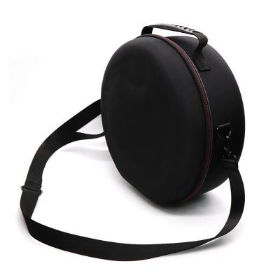 China Mini Round Logo Custom Hard Custom Travel Case Eva Speaker Carrying Case With Zipper DC-E-0031 for sale