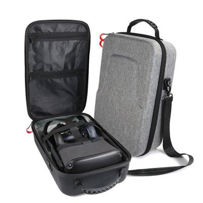 China Custom Portable Hard Shell Large Space Molded EVA Tray Carrying Case Bag for VR Case DC-E-0022 for sale