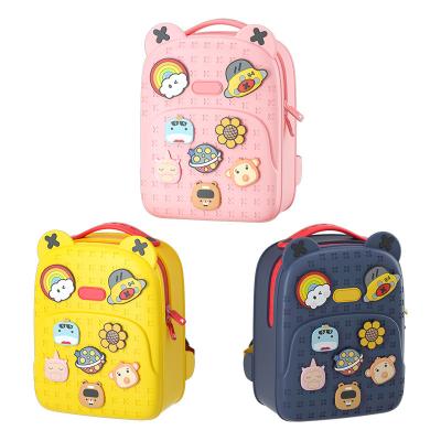 China Popular DIY EVA Animal Prints School Student Fashionable Backpack Girls School Kids Bag DC-C-0002 for sale