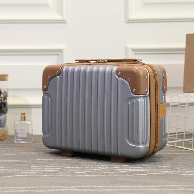 China DC-P-0009 Cosmetic Case DC-P-0009 14 Inch High Quality Suit Makeup Cosmetic Trolley Mini Luggage Cases for sale