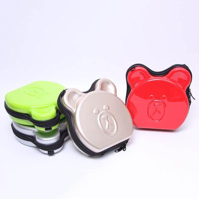 China Fashion Portable PC+ABS Bear Shape Zipper Makeup Travel Bag DC-P-0006 for sale