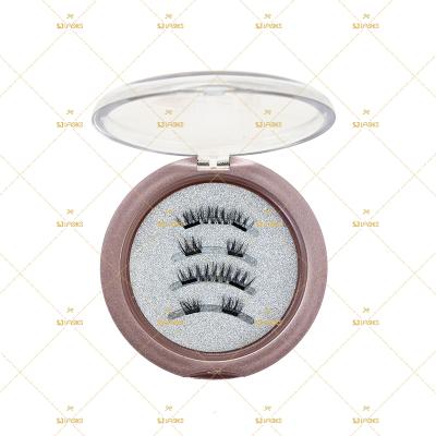 China Sensitive Clean Handcrafted Magnetic Eyelashes Doubles Brand Type and Hair Band Material Clear Magnets for sale