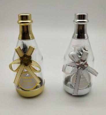 China Natural Long Bottle Cases With Bow For Lashes Gold Silver Unique Lashes Beautiful 1 Pair Tray For Eyelash Showcase for sale