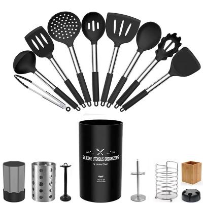 China Amazon Sustainable Popular Cookware Set Silicone Stainless Steel for sale