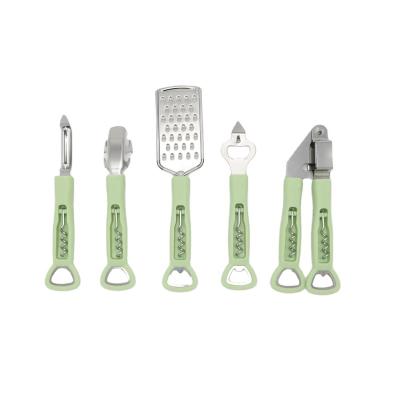 China Large Sustainable Running Tools Good Quality Kitchen Tools Set / Small Kitchen Stainless Steel Opener Handle Tools for sale