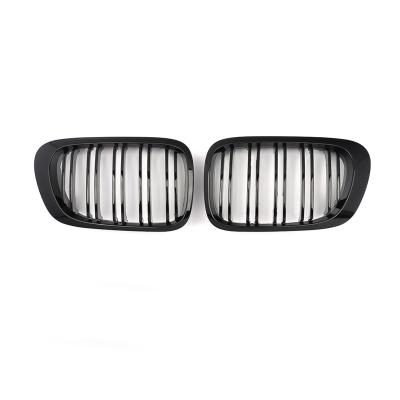 China Dual Slat MagicKit 51138208685 Gloss Black Grill For BMW 3 Series E46 Coupe 2 Door Pre-LCI 1999-01 for sale