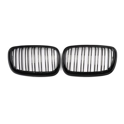 China ABS MagicKit for BMW X5 E70 X6 E71 2007-13 Dual Gloss Black Slat Front Bumper Kidney Grille for sale