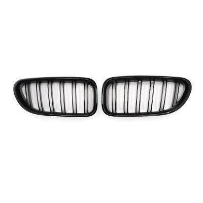 China Two Line MagicKit For BMW F06 F12 F13 6 Series Kidney Grill Grill Gloss Black Double Bar M6 Style for sale