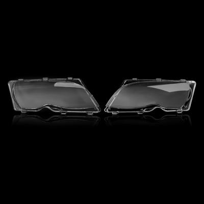 China MagicKit 2x Plastic Car Headlight Lens Cover Headlight Lense For BMW E46 3 Series 02-05 for sale