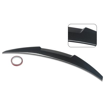 China Rear M4 Style For BMW 3 Series E90 Saloon 2005-2011 Trunk Wing Carbon Fiber Look Rear Spoiler for sale