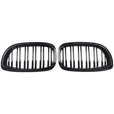 China GT R ​​Style MagicKit for 03-06 BMW E46 3 Series 2DR Coupe Dual Line Kidney Grills Grills Annotate Black for sale