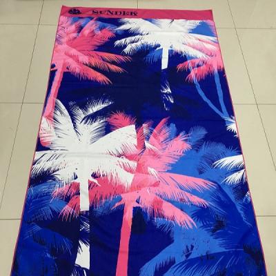 China 2021 viable new style toalla custom printed recycled soft sports microfiber suede beach towel for sale