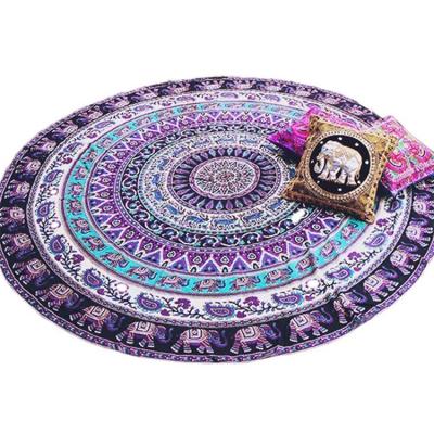 China High Quality QUICK DRY 100% Large Microfiber Round Beach Towel Set For Travel for sale