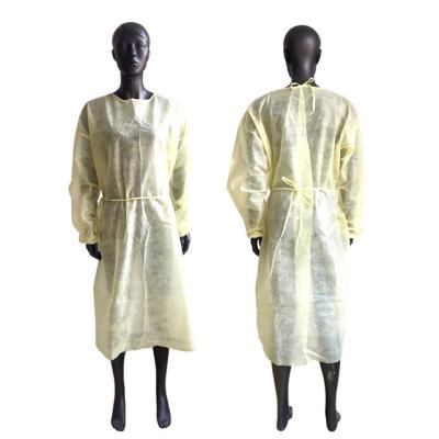 China Safe High Quality Disposable Medical Hospital Isolation Gown Cpe With CE And ISO for sale