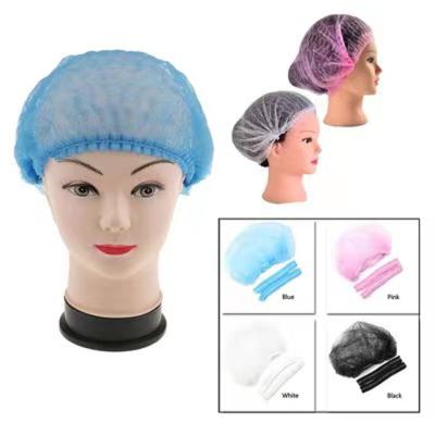 China Factory Direct Supplier Dustproof Nonwoven Surgical Nonwoven Mopcap Clip Hood Caps Strip Hat for sale