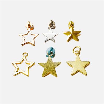 China Chinese Supplier FASHIONABLE Pentagram Charms North Star Electrophoretic Pendant Necklace for sale