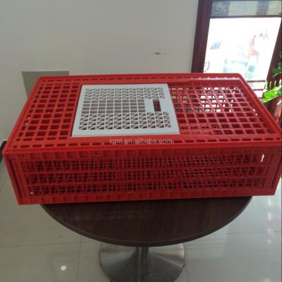 China best selling Plastic live chicken transport cage for the slaughter farm Te koop