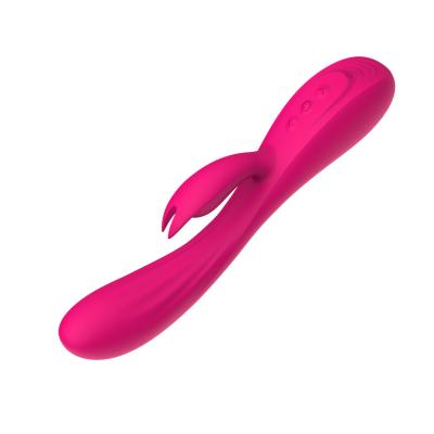 China Dual Vibration Artificial G-spot Rabbit Vibrator/Dildo Vibrator Product Stimulating Adult USB Charging For Couples for sale