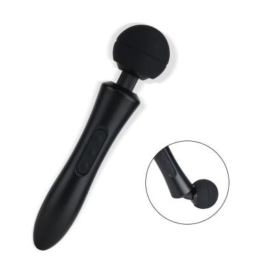 China Bendable Rounded Women Position Vagina Clitoris Stimulation Magic Wand Massager Vibrator Sex Toy Body Body Massage Big for sale