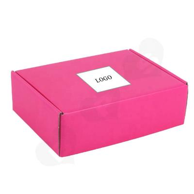 China Disposable Clothing T-shirt Underwear Color Aircraft Box Superhard Cardboard Corrugated Paper Packaging Boxes for sale