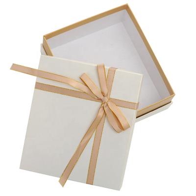 China Disposable Custom Exquisite Bow Paper Box Gift Box Cup Packing Box Double Bottom Cover Heaven and Earth for sale