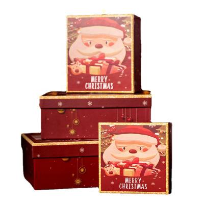 China Snowflake Disposable Gift Box Christmas Red Sky and Earth Lid Gift Box Scarf Thermos Cup Mug Box Large for sale