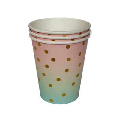 China Recyclable Wholesale Color Logo Paper Cup Printing Milk Tea Cup Coffee Paper Cup for sale