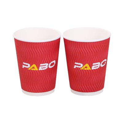 China Manufacturer Customized Degradable Disposable Paper Cup Recyclable Double-Layer Paper Cup Thickened Coffee Milk Tea Cup for sale