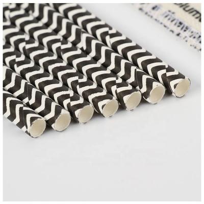 China Recycled Paper Straw Drinks Paper Straw New Materials Custom DIY Pattern Straight Paper Straw Disposable Straw for sale