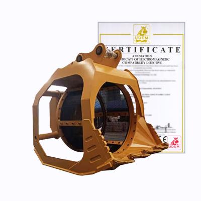 China Excavator Attachment GPR Rotating Screening Bucket For 2-30t Excavator On Sale for sale