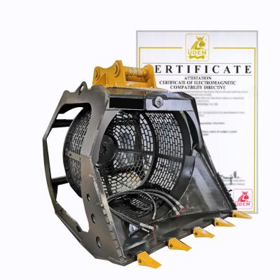 China Excavator Attachment GPR Rotary Inspecting Bucket For 6-10 Ton Excavator for sale