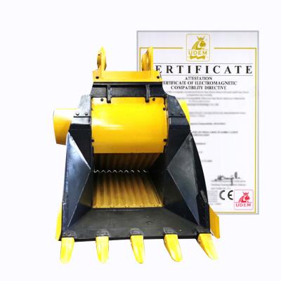 China Excavator Attachment GPR Jaw Crusher Stone Bucket for 12-18 Ton Excavator for sale