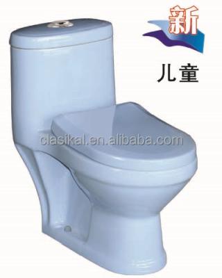 China Factory Wholesale Sanitary Blue Color Double-flush CLASIKAL Ceramic Ware Bathroom Toilet for sale