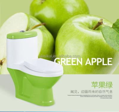 China Automatic Operation Green Color CLASIKAL Sanitary Ware Toilet For Children for sale