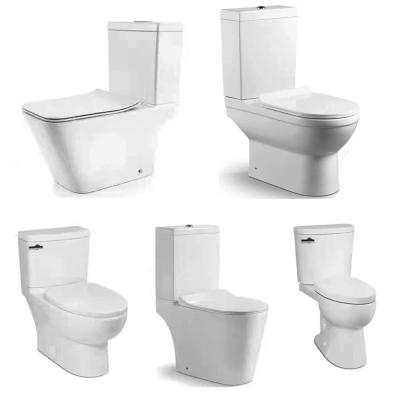 China Automatic Operation Made In Porcelain Lower Price Two Piece Siphonic Porcelain Toilet for sale