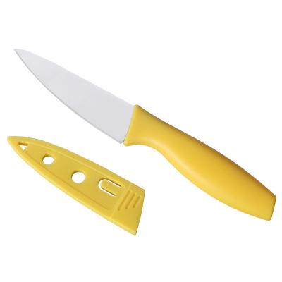 China Sustainable High Quality Universal Fruit Printing Knife Sharpener Stainless Steel Yellow Small Fruit Knife for sale