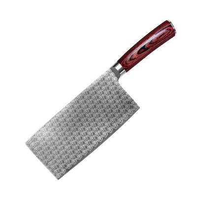 China Viable Chinese Kitchen Meat Cutter Butcher Forge Damascus Steel Vegetable Kitchen Knife for sale