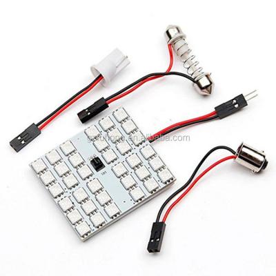 China High quality rgb interior light led lights 36smd 5050 led bulb lights for car roof light for sale