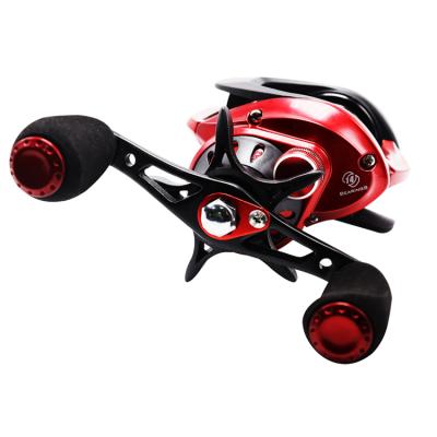 China Red Aluminum Alloy Metal Frame Fishing Reel With Durable And Corrosion Resistant 14 Stainless Steel Bearings Spinning Saltwater Fishing Reels for sale