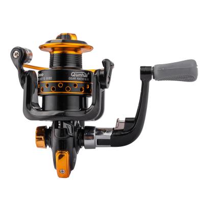 China LEFT HAND Wholesale 1000-7000 Series 1BB 5.1:1 Carp Spinning Fishing Metal Reel Freshwater Saltwater for sale