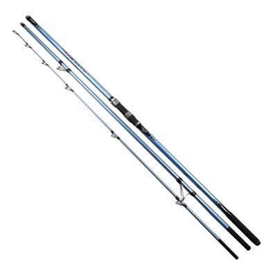 China High Quality Heavy Carbon Fiber 4.2M 4.5M Surf Rod For Saltwater 3 Section Surfcasting Fishing Rods for sale