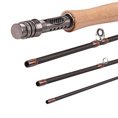 China New Arrival 2.4M 2.7M 6# 8# Carbon Switch Lightweight Ultra-portable Carbon Fiber Fishing Fly Rod for sale