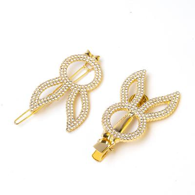 China 2020 Cute Hired Female Korean Clip Butterfly Love Temperament Hairpin Bead Girl Side Bangs Clip Frog Hair Clip Headwear Temperament for sale