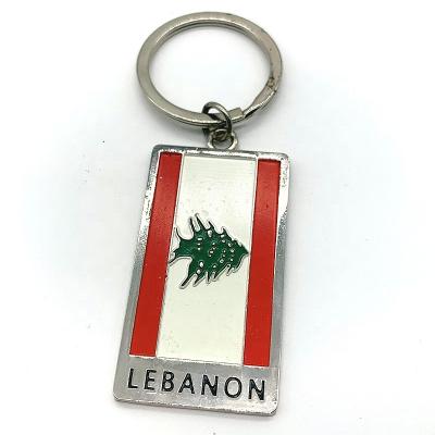 China Country Key Chain Lebanon Square Key Chain New Factory Direct Selling Contemporary And Contracted Types for sale