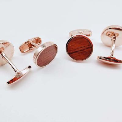 China High Quality Rose Gold Metal ALLOY Cufflink, Wholesales Gift Men's Zinc Alloy Cufflink, Custom Fashion Personalized Party Women Cufflink for sale